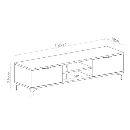 Komoda za TV LORA hrast artisan