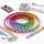 KOMPLET 1x LED RGBW prigušiva traka DIGITAL LED/9,6W/230V 3 m + 3x ugradbeni profil 1 m srebrni/bijeli + daljinski upravljač