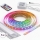 Komplet 1x LED RGBW traka s prigušivanjem DIGITAL LED/16,5W/230V 5 m + 5x ugradni profil 1 m srebrna/bijela + daljinski upravljač