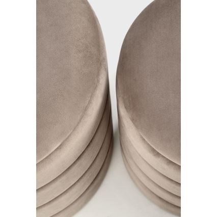 Komplet 2 taburea PAX, Ø 33/40 cm, taupe