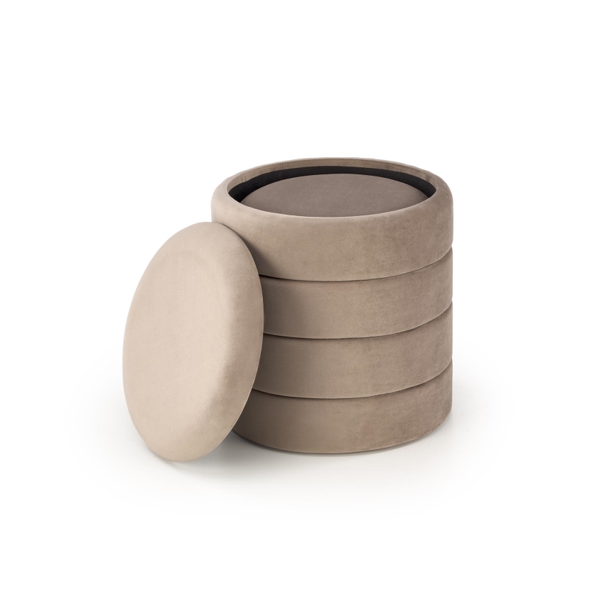 Komplet 2 taburea PAX, Ø 33/40 cm, taupe
