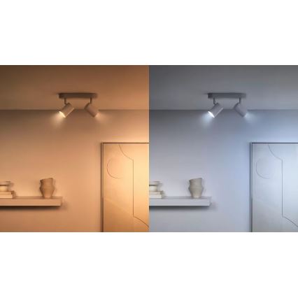 SET 2x LED prigušive žarulje s senzorom pokreta PAR16 GU10/4,7W/230V 2700-6500K CRI 90 Wi-Fi - WiZ
