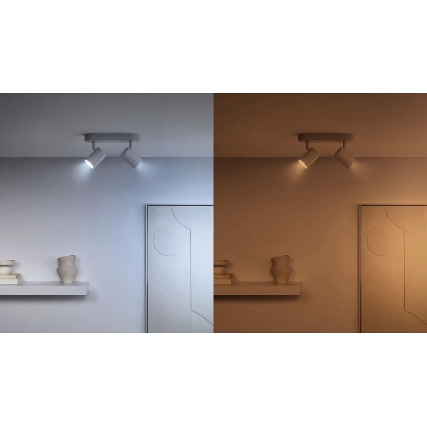 SET 2x LED prigušive žarulje s senzorom pokreta PAR16 GU10/4,7W/230V 2700-6500K CRI 90 Wi-Fi - WiZ