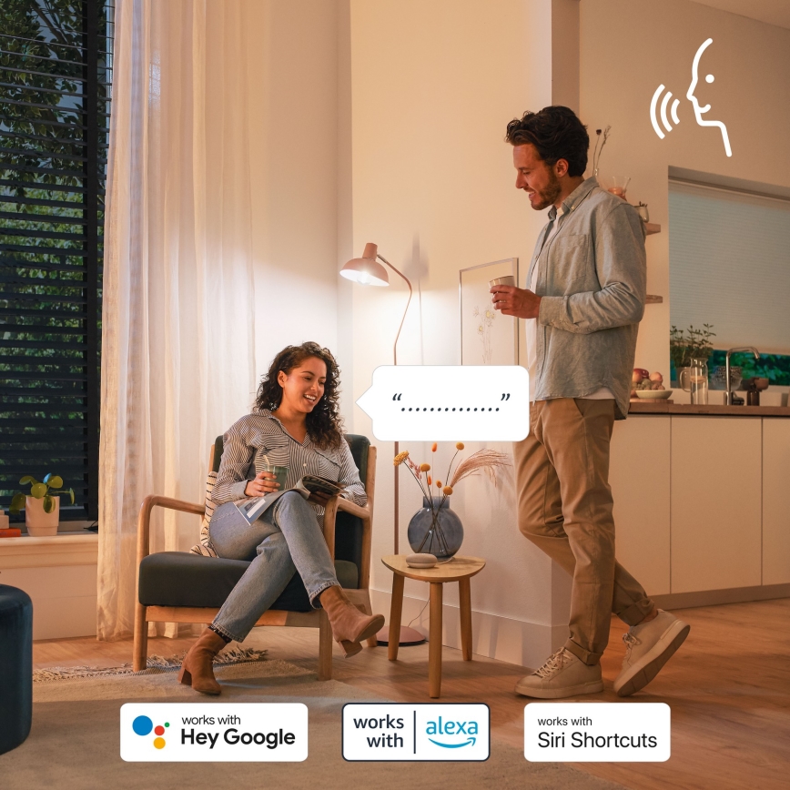 Komplet od 2 LED RGB prigušljive žarulje Philips SMART A60 E27/12,5W/230V 2200-6500K