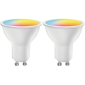 Komplet 2x LED RGBW prigušljivih žarulja MESH GU10/6,5W/230V 2700-6500K Wi-Fi - Aigostar