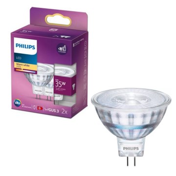 Komplet 2x LED žarulja Philips GU5,3/MR16/5W/12V 2700K