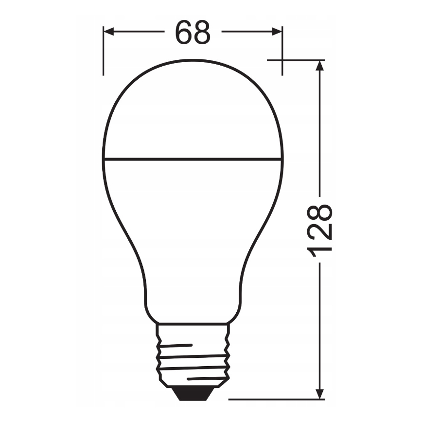 Komplet 2x LED žarulja VALUE CLASSIC E27/19W/230V 2700K - Osram