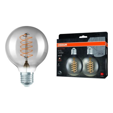 KOMPLET 2x LED žarulje s mogućnošću prigušivanja VINTAGE FILAMENT E27/7,8W/230V 1800K - Osram