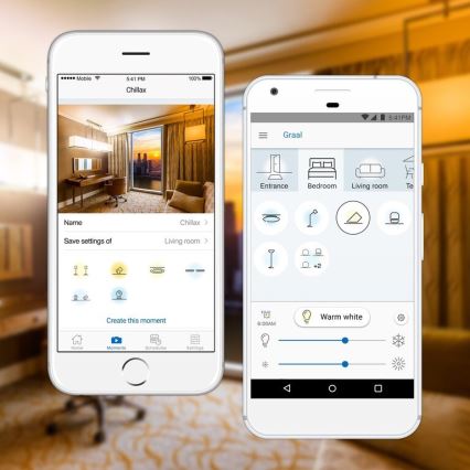 KOMPLET 2x LED dimabilna žarulja A60 E27/9W/230V 2700K Wi-Fi + daljinsko upravljanje - WiZ