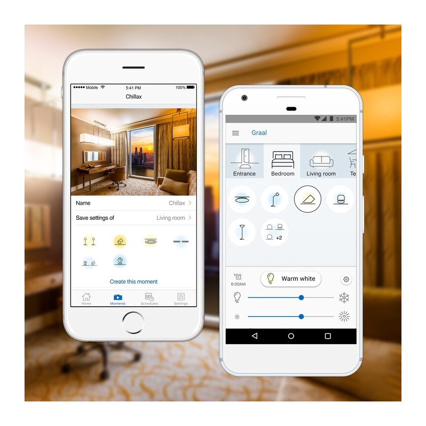 KOMPLET 2x LED dimabilna žarulja A60 E27/9W/230V 2700K Wi-Fi + daljinsko upravljanje - WiZ