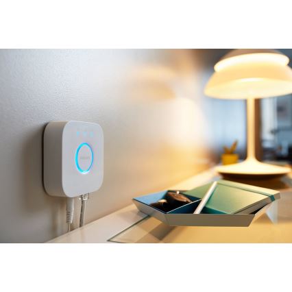 SET 2x prigušljiva LED žarulja Philips Hue WHITE AMBIANCE GU10/4,2W/230V 2200-6500K + Hue Bridge