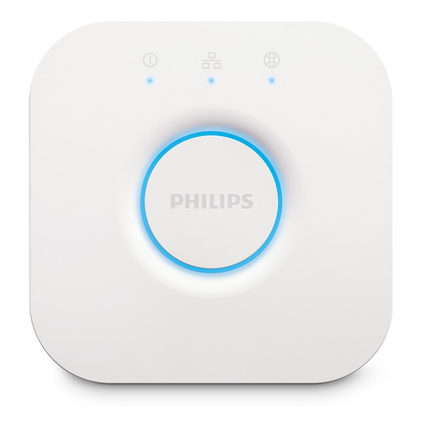 SET 2x prigušljiva LED žarulja Philips Hue WHITE AMBIANCE GU10/4,2W/230V 2200-6500K + Hue Bridge