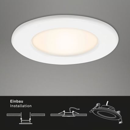 Komplet 3x LED ugradna stropna svjetiljka za kupaonicu LED/6W/230V 3000K IP44 bijela