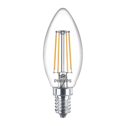 Komplet 3x LED žarulje VINTAGE Philips B35 E14/4,3W/230V 2700K