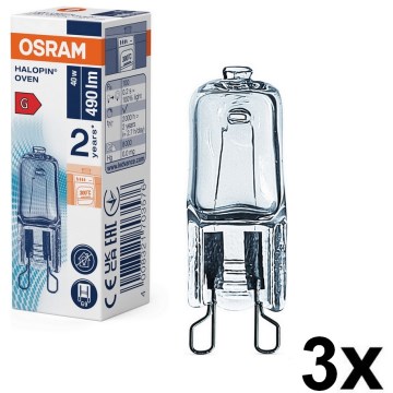 Komplet 3x žarulja za pećnicu HALOPIN G9/40W/230V 2700K - Osram
