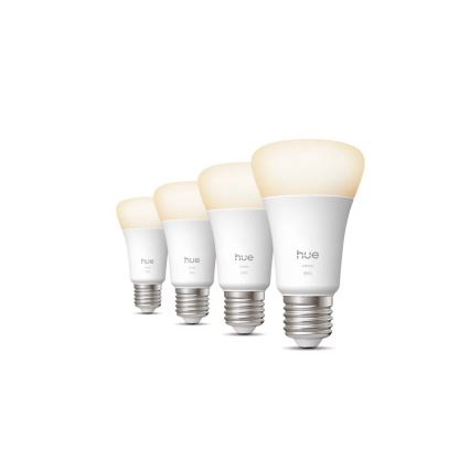 KOMPLET 4x LED prigušivačkih žarulja Philips Hue WHITE E27/7W/230V 2700K