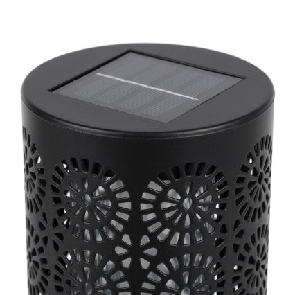 KOMPLET 4x LED solarna svjetiljka DECOR LED/1,2V 150 mAh 3000K 39 cm IP44 crna
