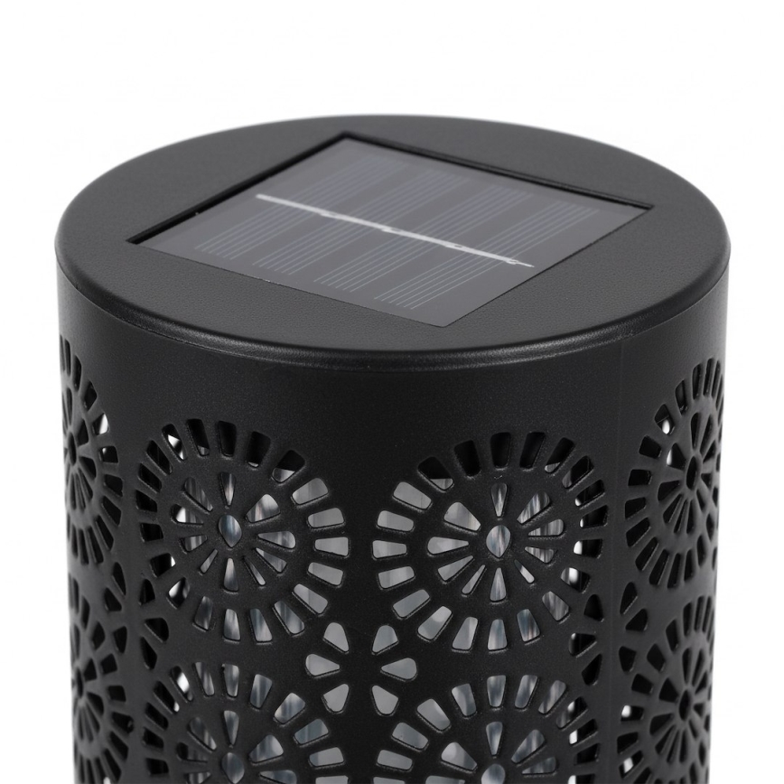 KOMPLET 4x LED solarna svjetiljka DECOR LED/1,2V 150 mAh 3000K 39 cm IP44 crna