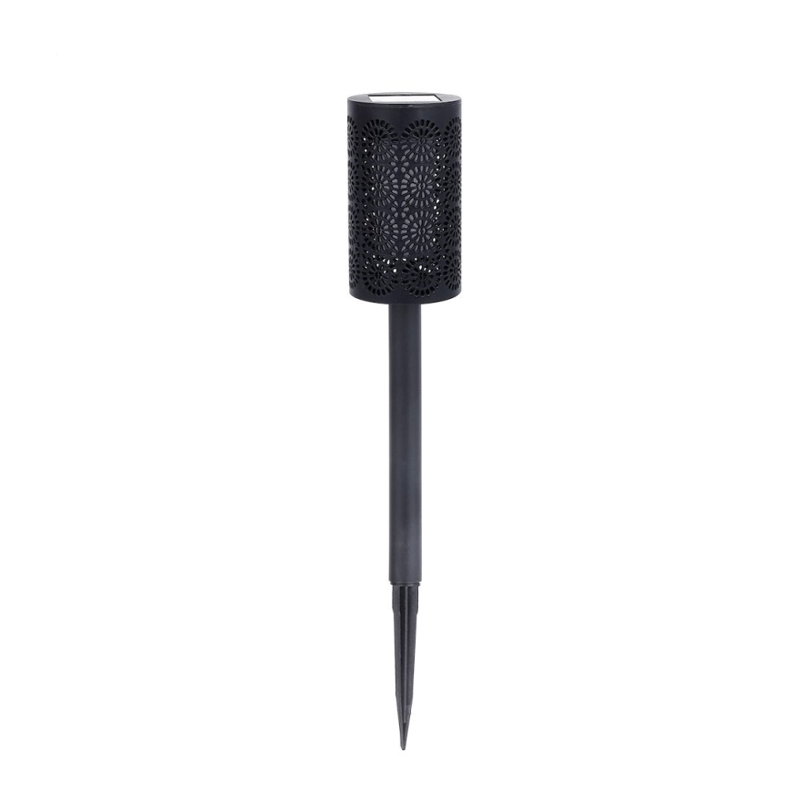 KOMPLET 4x LED solarna svjetiljka DECOR LED/1,2V 150 mAh 3000K 39 cm IP44 crna
