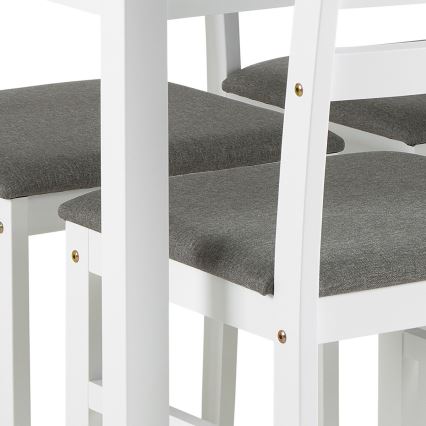 Komplet blagovaonskog stola i 4 stolice EMILY u bijeloj boji