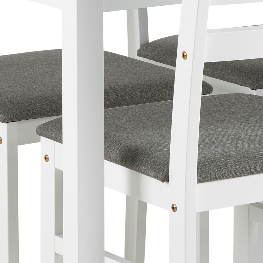 Komplet blagovaonskog stola i 4 stolice EMILY u bijeloj boji