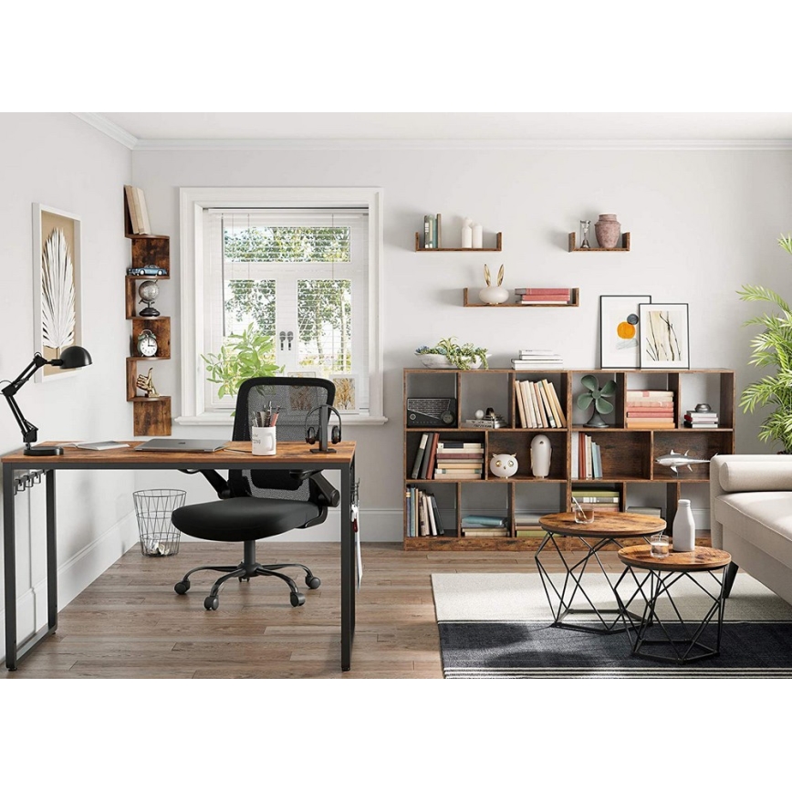 KOMPLET od 2 konferencijska stolića TALIA smeđa/crna