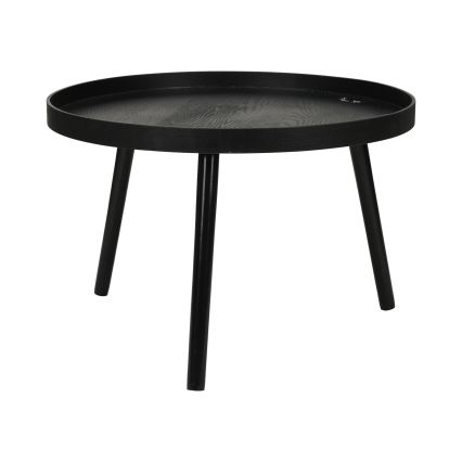 Komplet od 2 konferencijska stolića VERDE, Ø 60/38 cm, crni