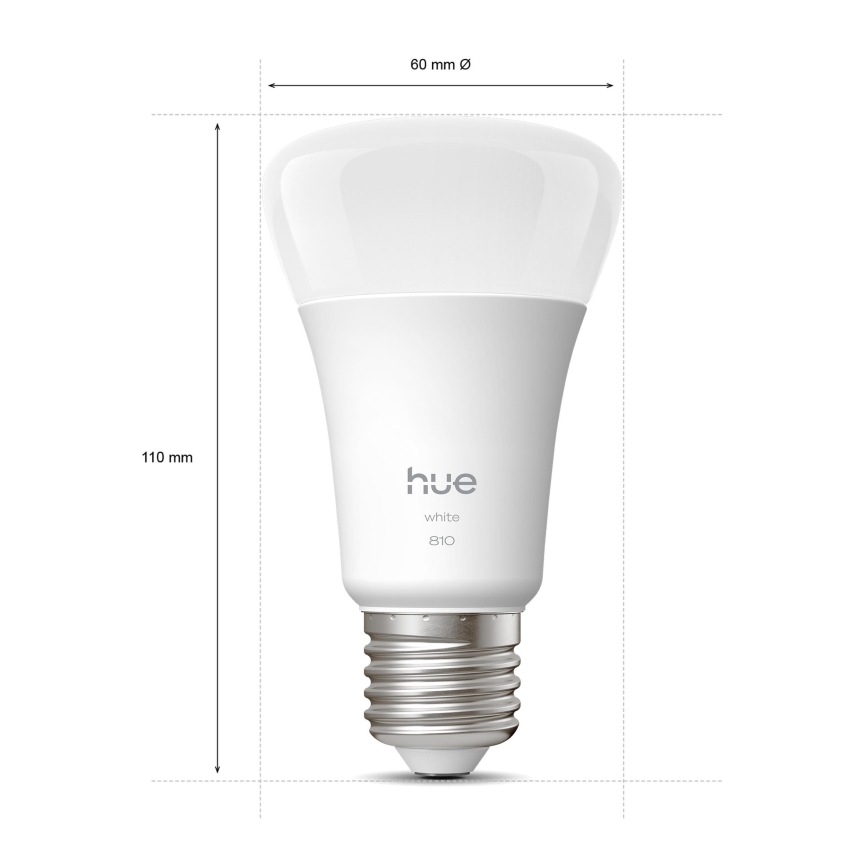 Komplet od 2 LED žarulje s mogućnošću prigušivanja Philips Hue WHITE E27/7W/230V 2700K