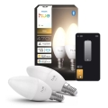 Komplet od 2 LED žarulje s prigušivanjem Philips Hue WHITE B39 E14/3,9W/230V 2700K