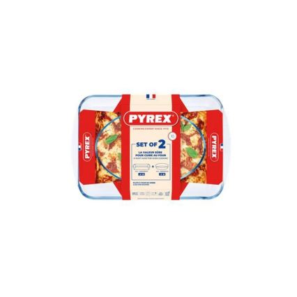 Komplet od 2 posuda za pečenje PYREX 3,7/2,2 l