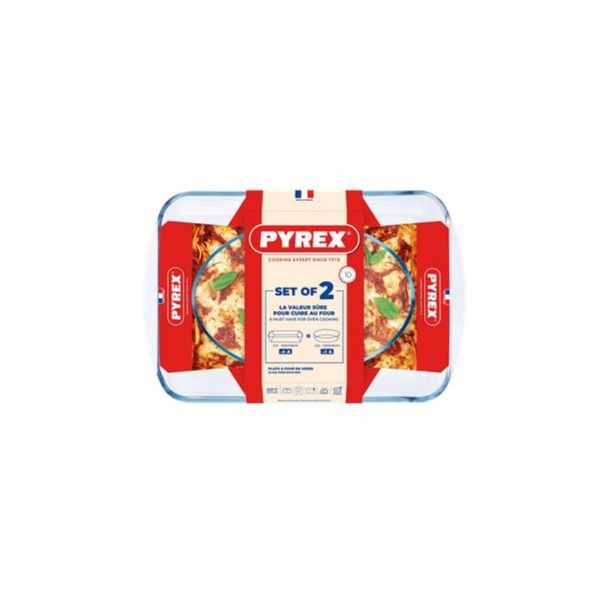 Komplet od 2 posuda za pečenje PYREX 3,7/2,2 l