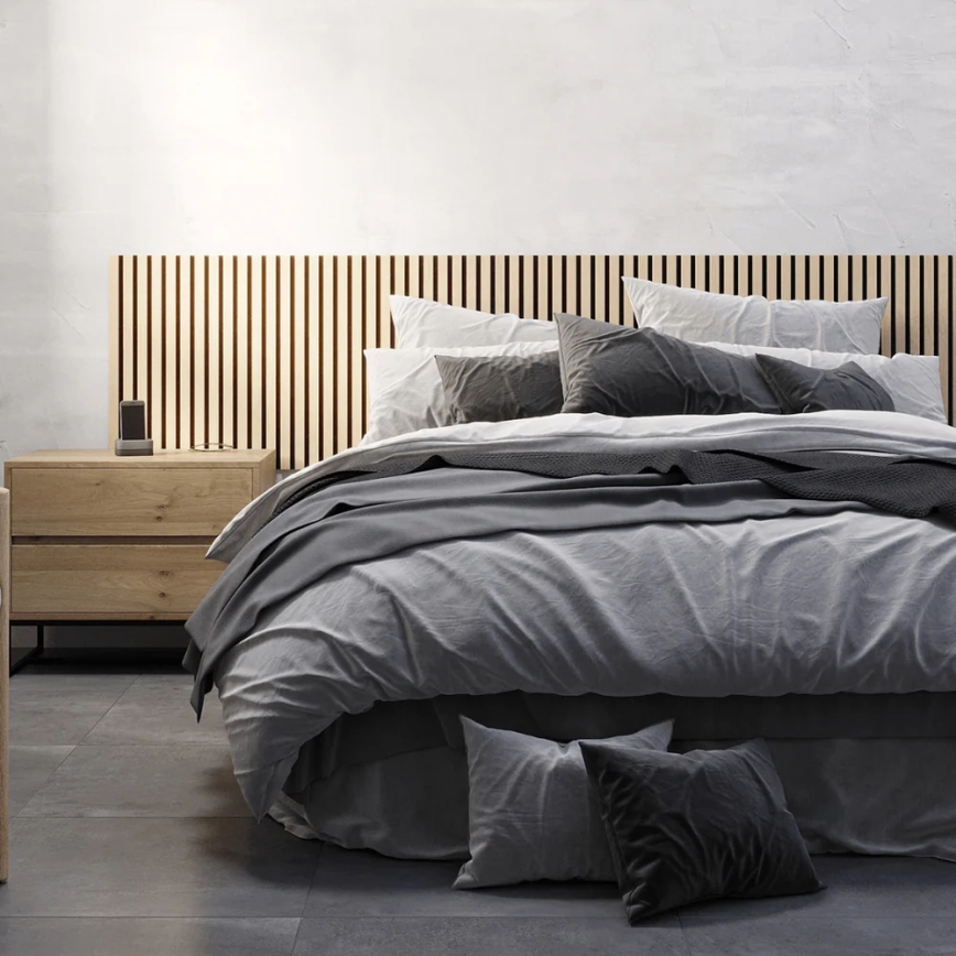 Komplet od 4 akustična zidna panela DANVIKEN 60x60 cm hrast