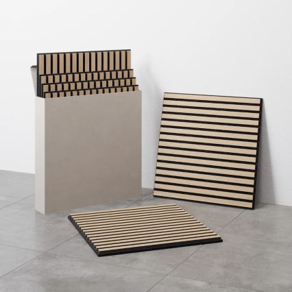 Komplet od 4 akustična zidna panela DANVIKEN 60x60 cm hrast