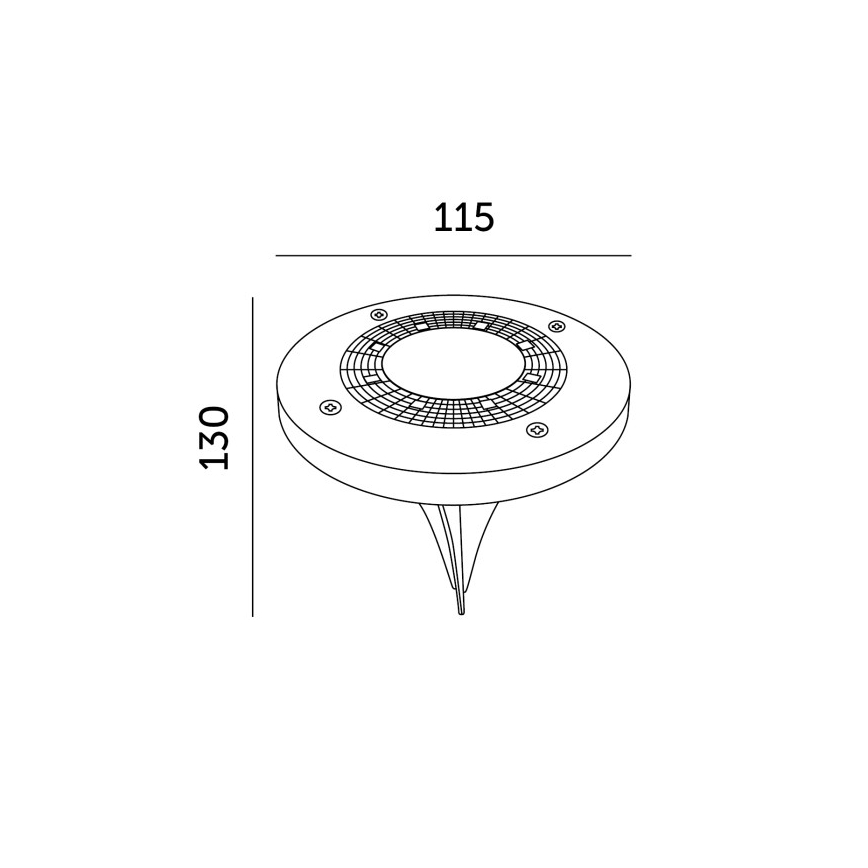 Komplet od 4 LED solarnih svjetiljki sa senzorom CLAVO LED/1xAAA 4000K IP44 300 mAh