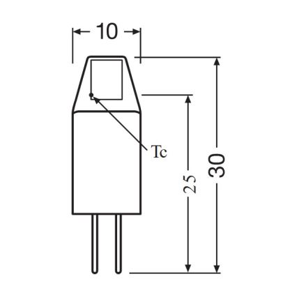 Komplet od 5 LED žarulja PIN MICRO G4/1W/12V 2700K - Osram