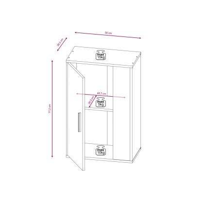 Komplet za dnevni boravak BRICK hrast sonoma/bijela