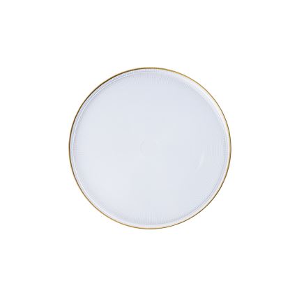 Komplet za jelo 18 kom proziran/zlatan/staklo