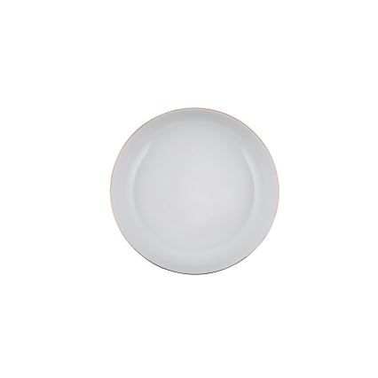 Komplet za jelo 24 kom bijela/zlatna/porculan