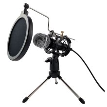 Kondenzatorski mikrofon s POP filterom JACK 3,5 mm