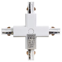 Konektor za svjetiljke u tračnom sustavu 3-fazni TRACK bijela tip +