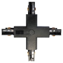 Konektor za svjetiljke u tračnom sustavu 3-fazni TRACK crna tip +