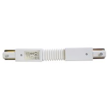 Konektor za svjetiljke u tračnom sustavu TRACK bijela tip Flexi