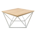 Konferencijski stol CURVED 60x60 cm bijela/bež