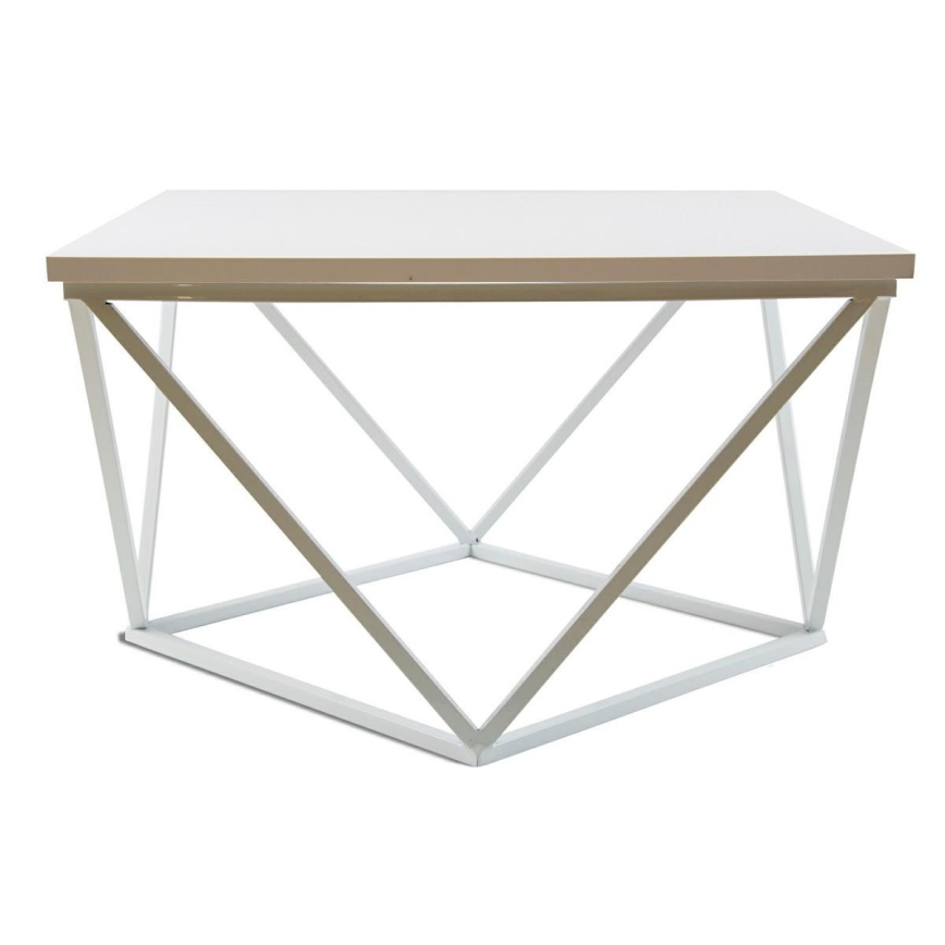 Konferencijski stol CURVED 60x60 cm bijeli