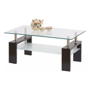 Konferencijski stol DIANA 45x100 cm wenge/proziran