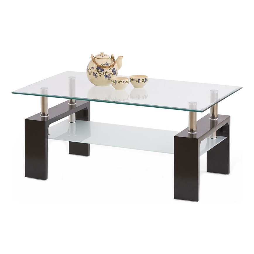 Konferencijski stol DIANA 45x100 cm wenge/proziran