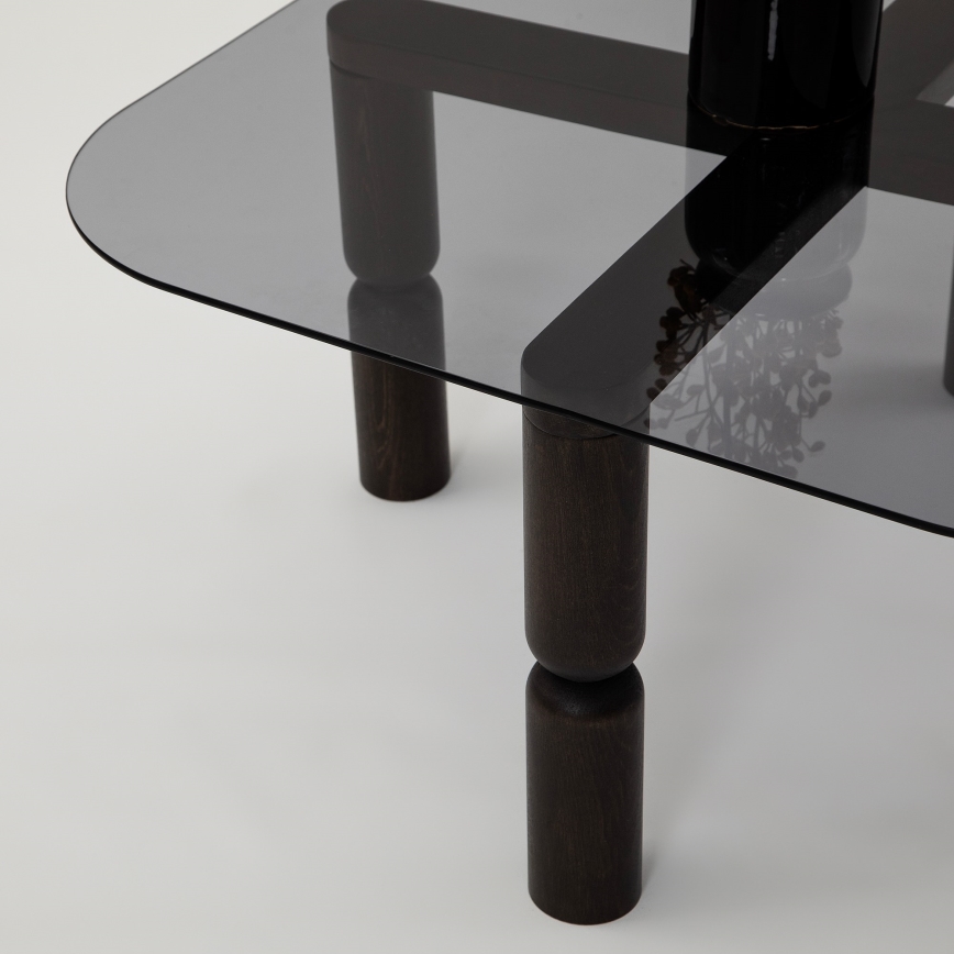 Konferencijski stol KEI 40x80 cm smeđa/crna