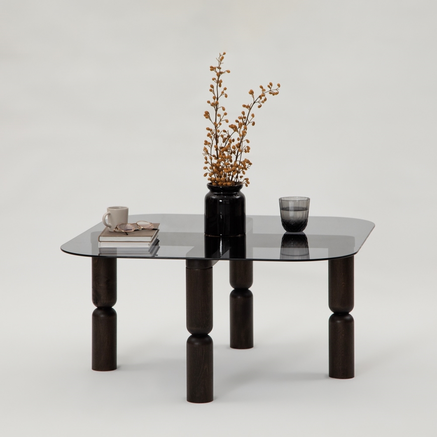 Konferencijski stol KEI 40x80 cm smeđa/crna