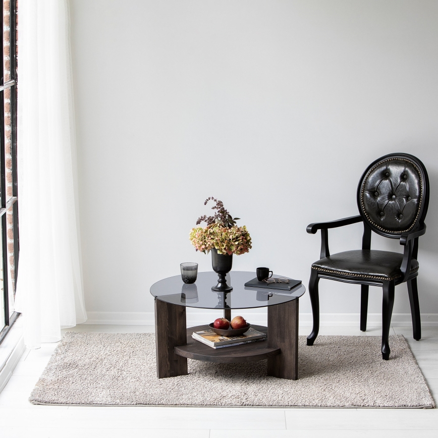 Konferencijski stol MONDO 40x75 cm borovina/crna