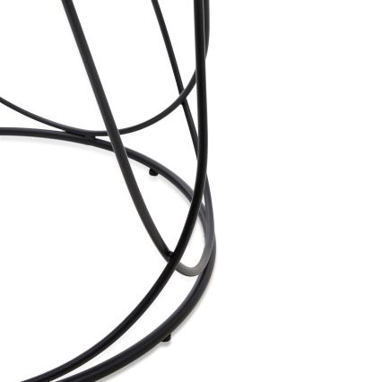 Konferencijski stol NUBIRA 41x60 cm crni/mramorni dekor